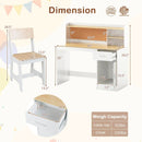 Kids Study Desk and Chair Set Student Table and Chair by LJGDeals