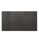 5-Piece Wood Square Drop Leaf Breakfast Nook Extendable Dining Table Set with 4 Ladder Back Chairs for Small Places, Gray