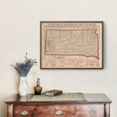 Vintage Map of South Dakota 1906