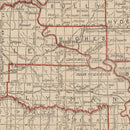 Vintage Map of South Dakota 1906