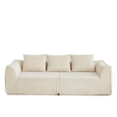 Minimalist 3-Seater Corduroy Sofa