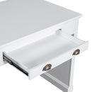 83.4"Tall Bookshelf with Writing Desk, Modern Bookcase with Study Desk, Workstation with Storage Shelf,Storage Bookcase with Open Shelves and LED Lighting for Living Room,Home Office,White