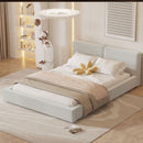 Upholstered Platform Bed, Grounded Bed With Solid Frame by Unique Piece Furniture
