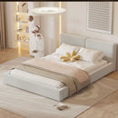 Upholstered Platform Bed, Grounded Bed With Solid Frame by HouseOfZazla