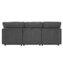 Sectional Sofa Modular U-Shaped With Ottoman & USB Ports
