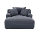 Cloudline - Oversized Chaise Lounge, Modern Comfy Couch With Full Foam Cushioning, Cozy Sleeper Sofabed by Unique Piece Furniture