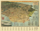 Vintage Map of San Francisco, California 1914