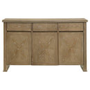 Dreydon - 3 Door Sideboard Server - Light Brown by HouseOfZazla
