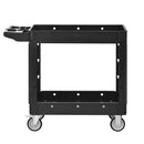 Two-Shelf Utility Cart with Wheels, 600 lbs Capacity