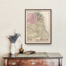 Vintage Map of San Francisco, California 1874