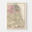 Vintage Map of San Francisco, California 1874