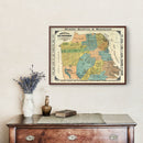 Vintage Map of San Francisco, California 1890