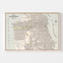 Vintage Map of San Francisco, California 1901