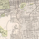 Vintage Map of San Francisco, California 1901