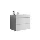 Alice - Bathroom Vanity With Large Storage, Sink Wall Mounted Floating Bathroom Vanity For Modern Bathroom, One-Piece Sink Basin Without Drain And Faucet by HouseOfZazla
