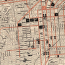 Vintage Map of San Francisco, California 1897