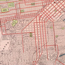 Vintage Map of San Francisco, California 1897