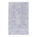 Maval - 4' X 6' Area Rug Washable - Blue / Cream