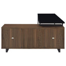 Rodger - L Shape Office Desk With Storage, Workstation For Home Or Office - Walnut by HouseOfZazla