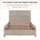 Platform Bed Frame & Tall Headboard by HouseOfZazla