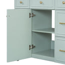 Bathroom Vanity With Ceramic Sink, Soft Close Doors, Adjustable Shelves by HouseOfZazla