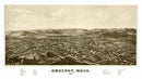 Vintage Map of Amherst, Massachusetts 1886