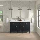 James Martin Lorelai 60" Double Bathroom Vanity, Black Onyx
