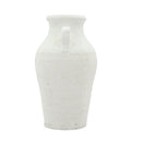 Rustic White Terracotta Tall Vase