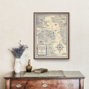 Vintage Map of San Francisco, California 1925