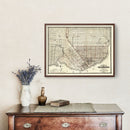 Vintage Map of San Francisco, California 1866