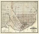 Vintage Map of San Francisco, California 1866