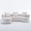 Modular Sectional Sofa With L Shape Chaise With Deep Seat by HouseOfZazla