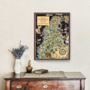 Vintage Map of San Francisco, California 1940