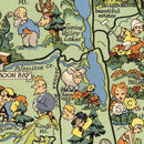 Vintage Map of San Francisco, California 1940