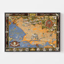 Vintage Map of San Francisco, California 1930