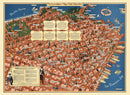 Vintage Map of San Francisco, California 1940