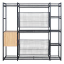 Open Style Wardrobe With Hanging Rails, Shelves And Drawers