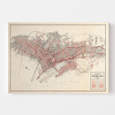 Vintage Map of San Francisco, California 1935