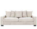 Luxe Sofa With 5 Matching Toss Pillows, Sleek Design, Spacious And Comfortable 3 Seater Couch by HouseOfZazla