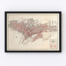 Vintage Map of San Francisco, California 1935