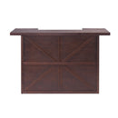 41.35"H Bar Table or Wine Cabinet - Brown Antique by HouseOfZazla