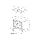 Cross - Glam Nightstand - Champagne by HouseOfZazla