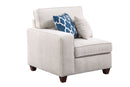 Rene - Sectional Sofa With Ottoman - Beige by HouseOfZazla