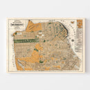 Vintage Map of San Francisco, California 1894