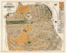 Vintage Map of San Francisco, California 1894