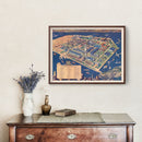 Vintage Map of San Francisco, California 1939