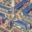 Vintage Map of San Francisco, California 1939