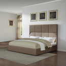 Marcelino - Eastern King Bed - Brown & Beige by Unique Piece Furniture