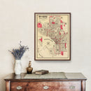 Vintage Map of Seattle, Washington 1909