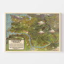 Vintage Map of Seattle, Washington 1923